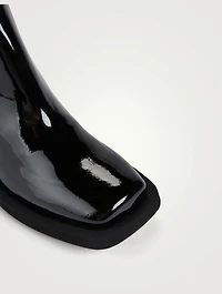 Patent Leather Ankle Boots