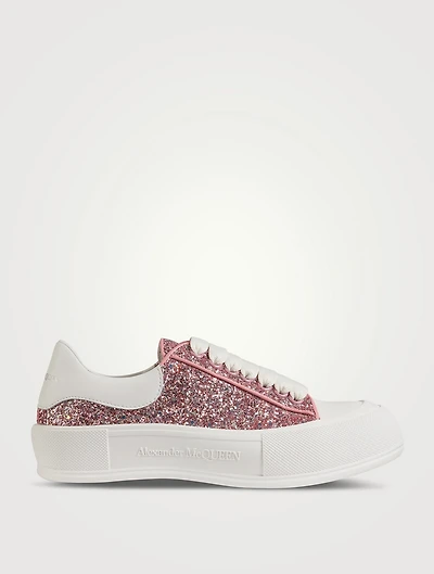Deck Plimsoll Glitter Sneakers
