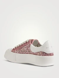 Deck Plimsoll Glitter Sneakers