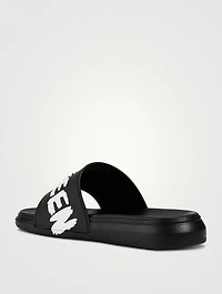 Graffiti Pool Slide Sandals