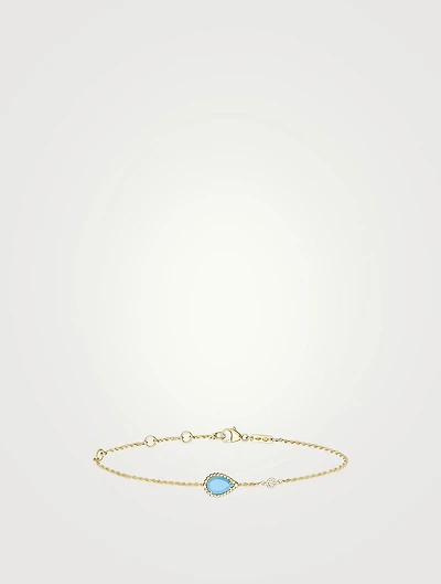 Serpent Boheme XS Motif Chain Bracelet With Diamond And Turquoise