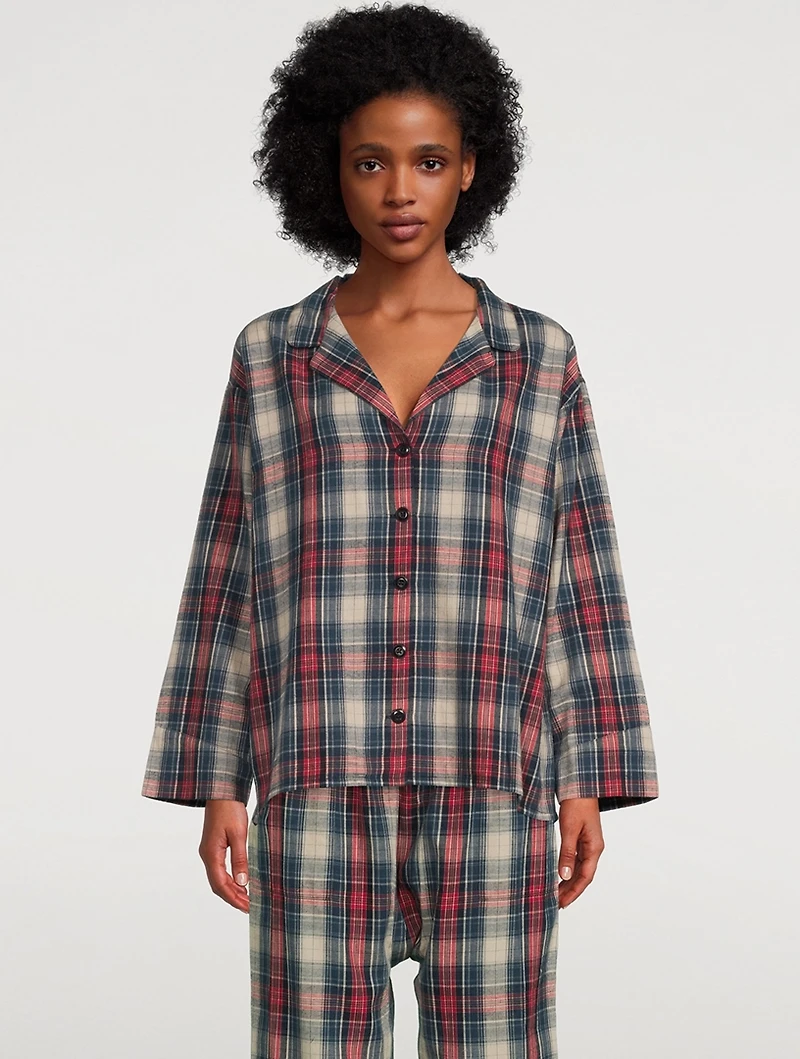 The Pajama Shirt Plaid Print