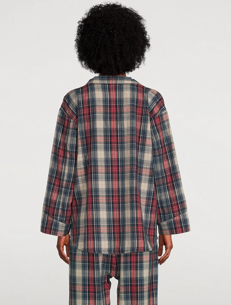 The Pajama Shirt Plaid Print