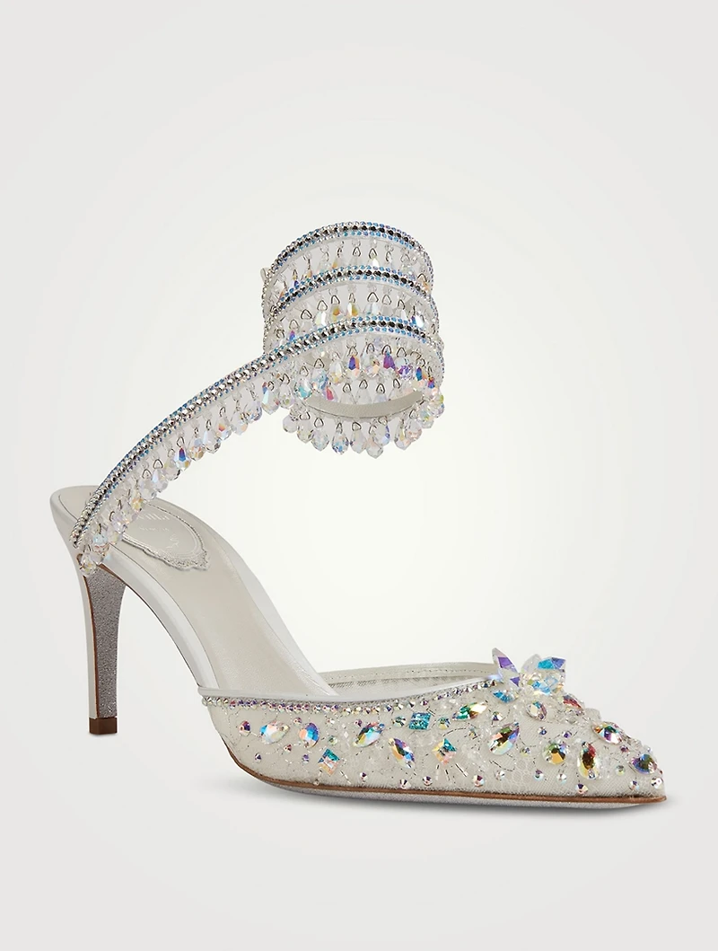 Chandelier Crystal Lace Pumps