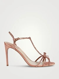 Caterina Crystal Satin Sandals