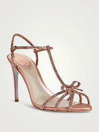 Caterina Crystal Satin Sandals