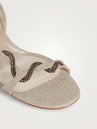 Margot Crystal Leather Sandals