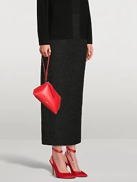 Venus Satin Slingback Pumps With Ankles Ties