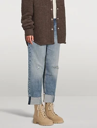 Sabel Suede Lace-Up Ankle Boots