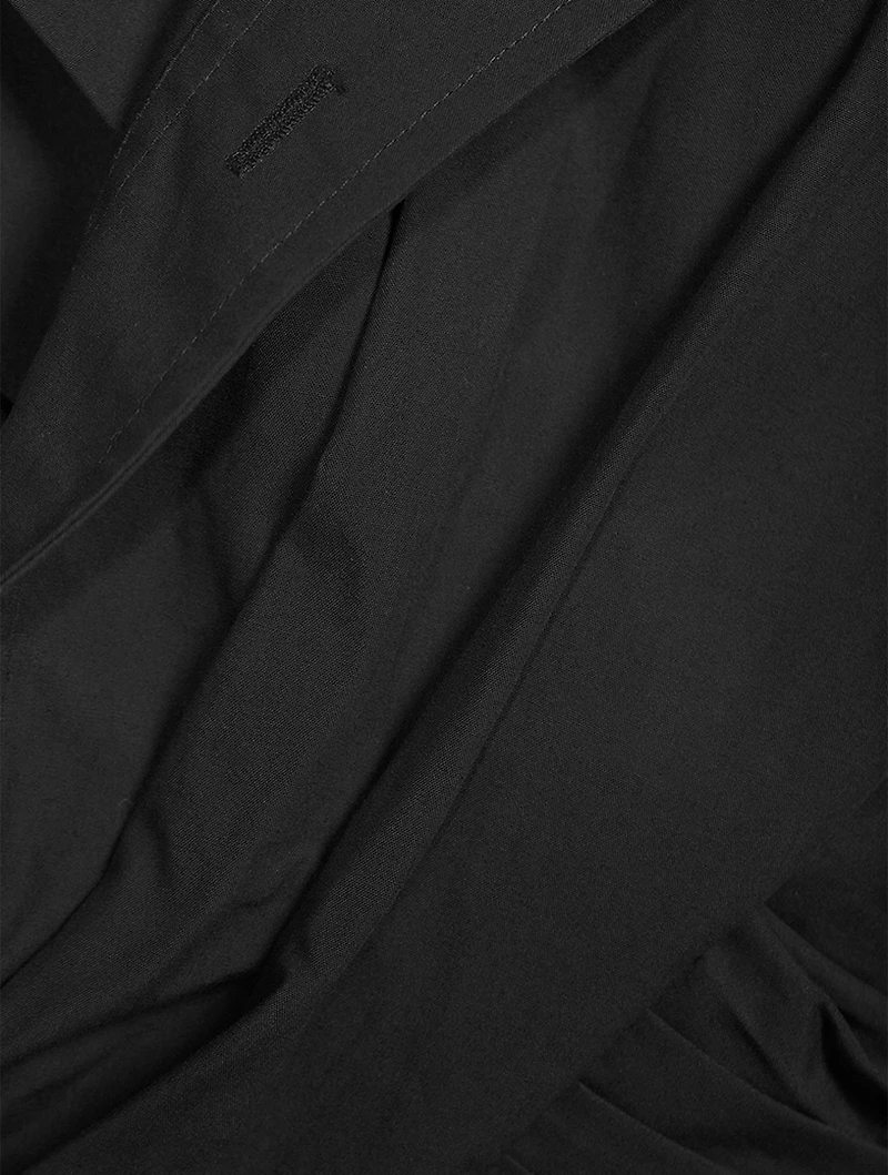 Cross-Front Cotton Shirt