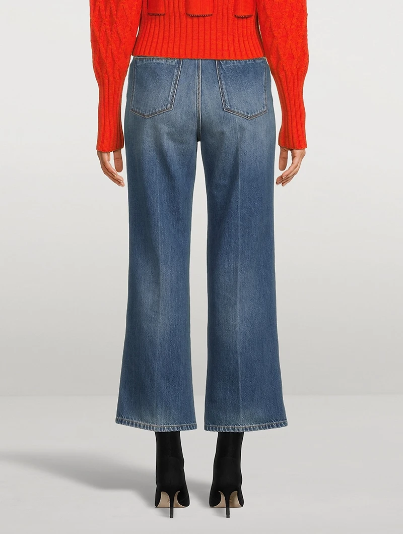 Stevie High-Waisted Cropped Jeans