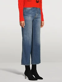 Stevie High-Waisted Cropped Jeans