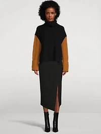 Jumbo Cuff Wool Sweater