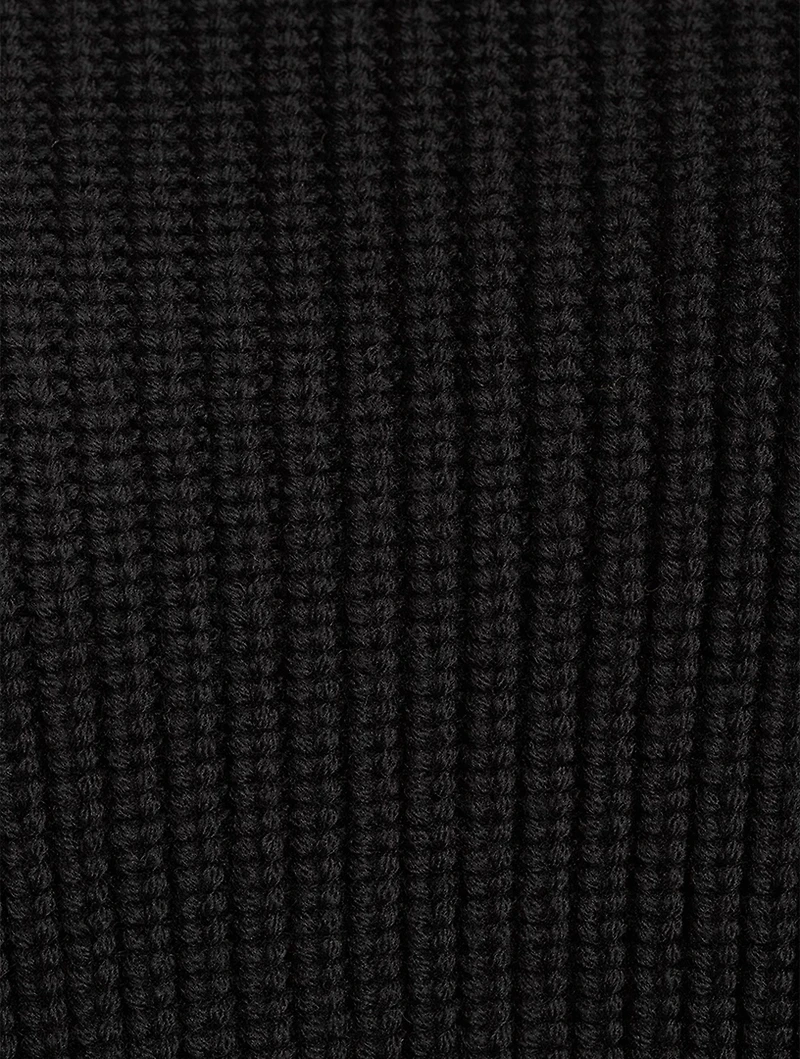 Jumbo Cuff Wool Sweater