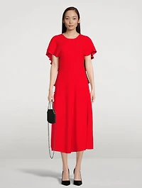 Draped Midi Dress