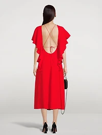 Draped Midi Dress