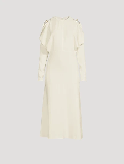 Cold-Shoulder Midi Dress