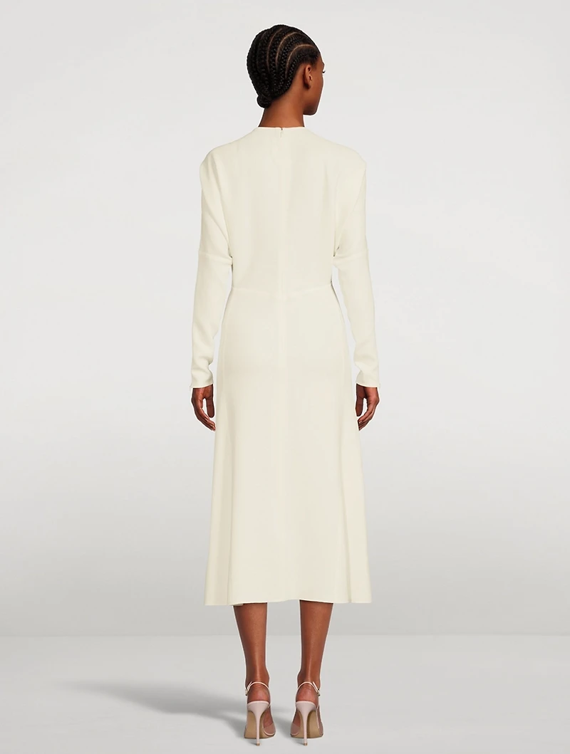 Cold-Shoulder Midi Dress