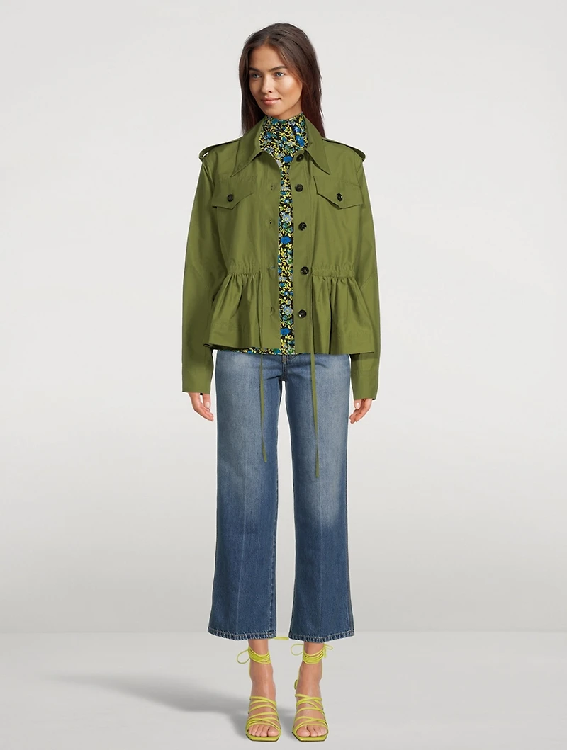 Turtleneck Top Floral Print