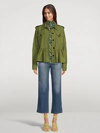 Turtleneck Top Floral Print