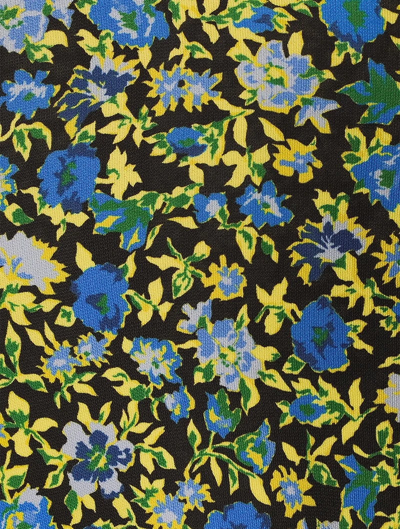 Turtleneck Top Floral Print