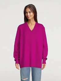 Wool And Cashmere V-Neck Sweater