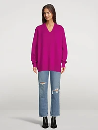 Wool And Cashmere V-Neck Sweater