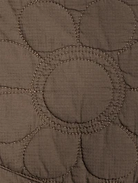 Flower Quilted Organic Cotton Shirt Jacket