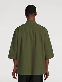 Cotton Three-Quarter Sleeve Shirt