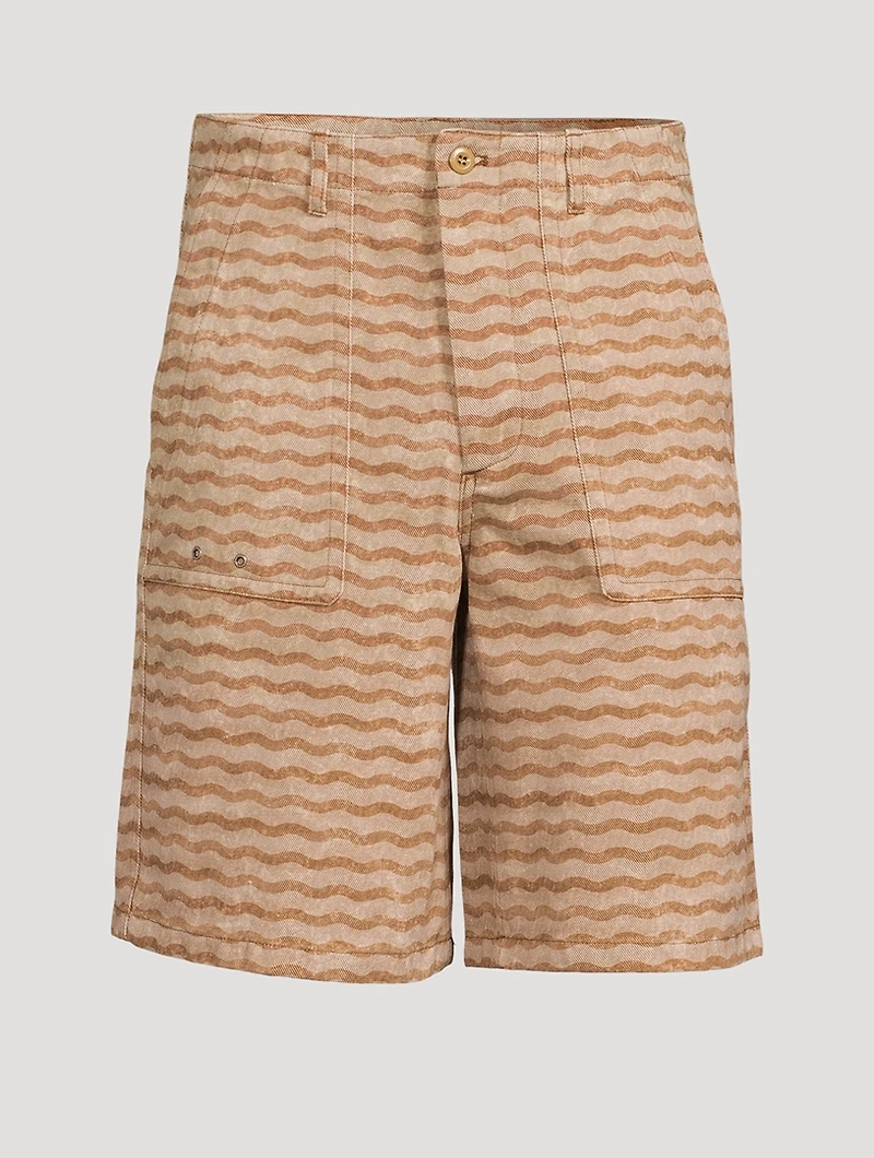 Shorts Wave Print