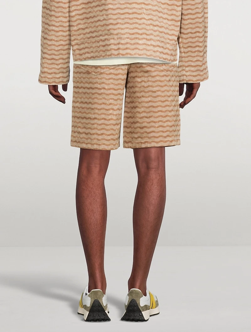 Shorts Wave Print