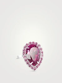 Pear-Cut Ring With Crystal