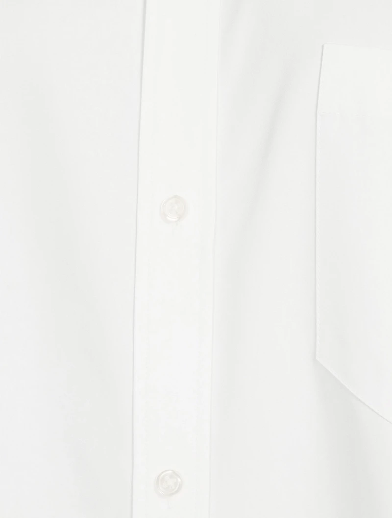 Cotton Shirt With Crystal Cuffs