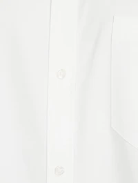 Cotton Shirt With Crystal Cuffs