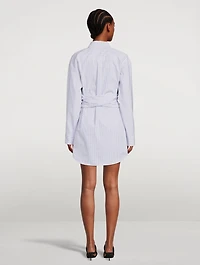Ruched Shirt Dress