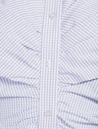 Ruched Shirt Dress