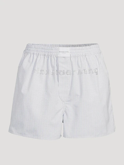 Cotton Boxers With Crystal Logo
