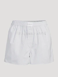 Cotton Boxers With Crystal Logo
