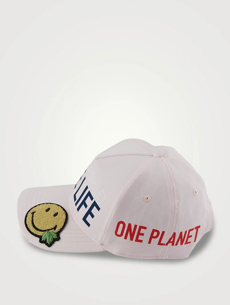 Smiley Organic Cotton Baseball Cap