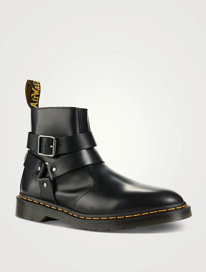 Jaimes Leather Harness Chelsea Boots
