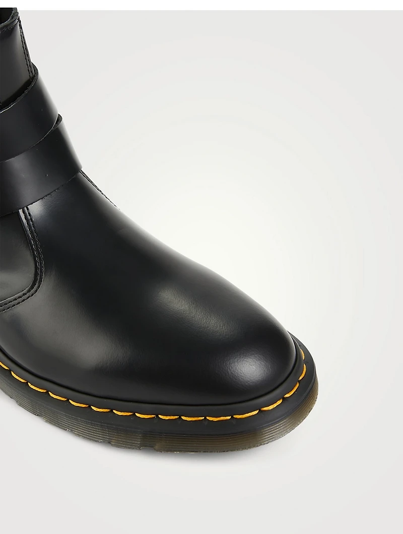 Jaimes Leather Harness Chelsea Boots