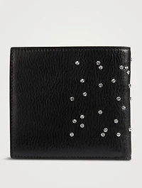 Studded Leather Billfold Wallet