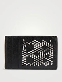 Studded Leather Card Holder