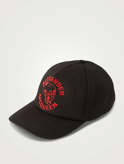 Skull Embroidered Baseball Cap