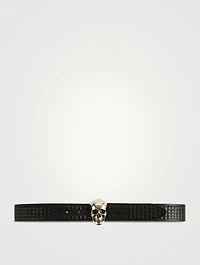 3D Skull Leather Belt