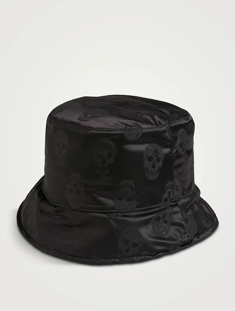 Biker Skull Nylon Bucket Hat