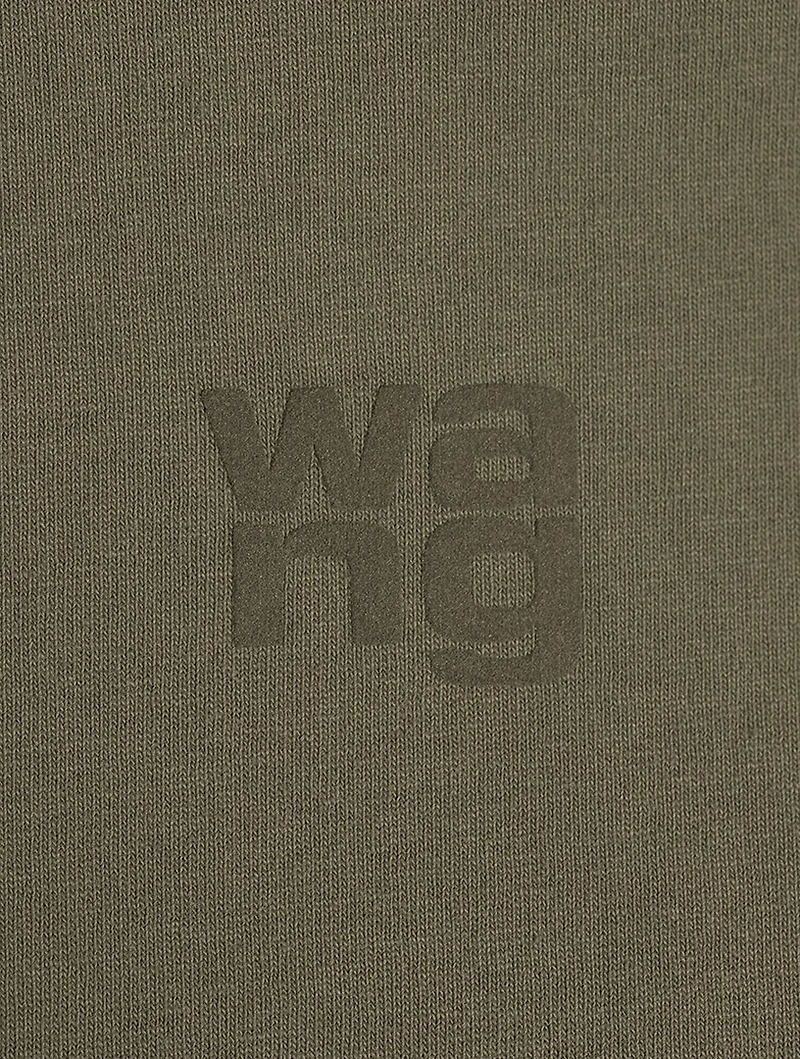 Structured Jersey Shrunken T-Shirt With Puff Paint Logo