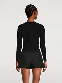 Tank Top With Logo Jacquard Trim