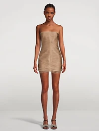 Fringe Bandeau Mini Dress