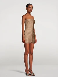 Fringe Bandeau Mini Dress